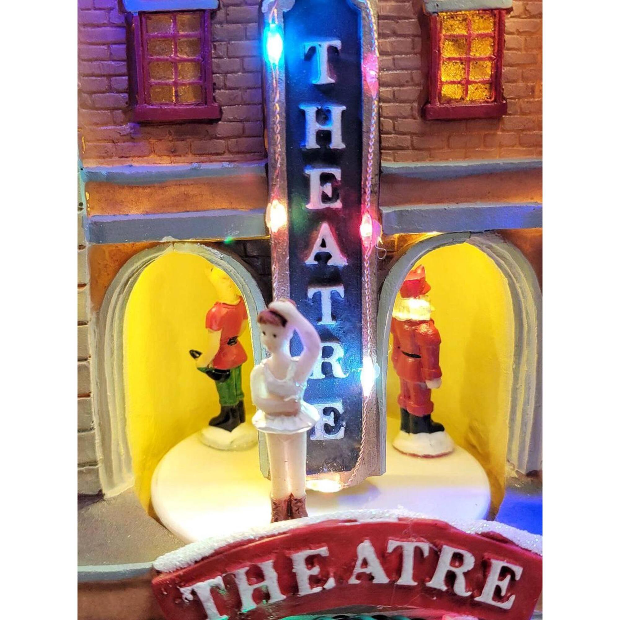 Wizardi 19.75" Christmas Village Theatre Decoration